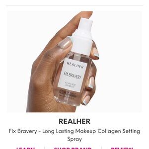 REALHER Fix Bravery Long Lasting Makeup Collagen Setting Spray